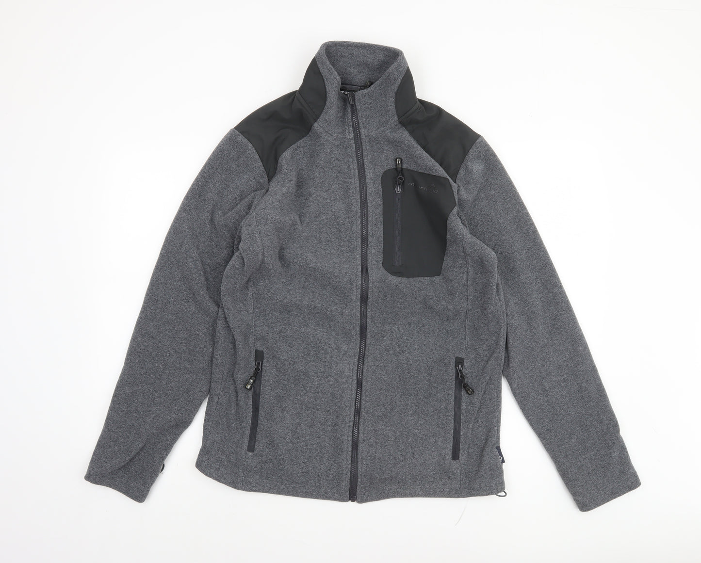 Moorhead Men's Grey Softshell Fleece Jacket Size S Outdoor Hiking