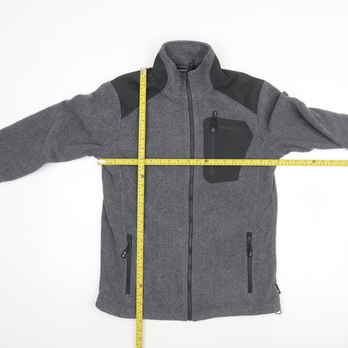 Moorhead Men's Grey Softshell Fleece Jacket Size S Outdoor Hiking