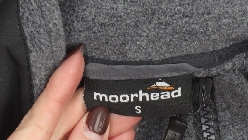 Moorhead Men's Grey Softshell Fleece Jacket Size S Outdoor Hiking