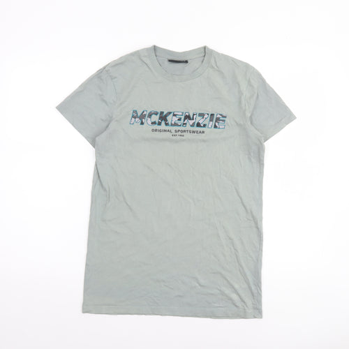 McKenzie Men's Grey XS Graphic Logo Sportswear T-Shirt