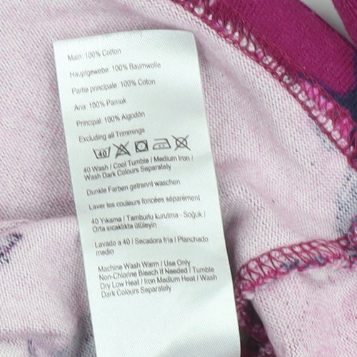 Joules Women’s Pink Floral Cotton Long Sleeve T-Shirt UK 16