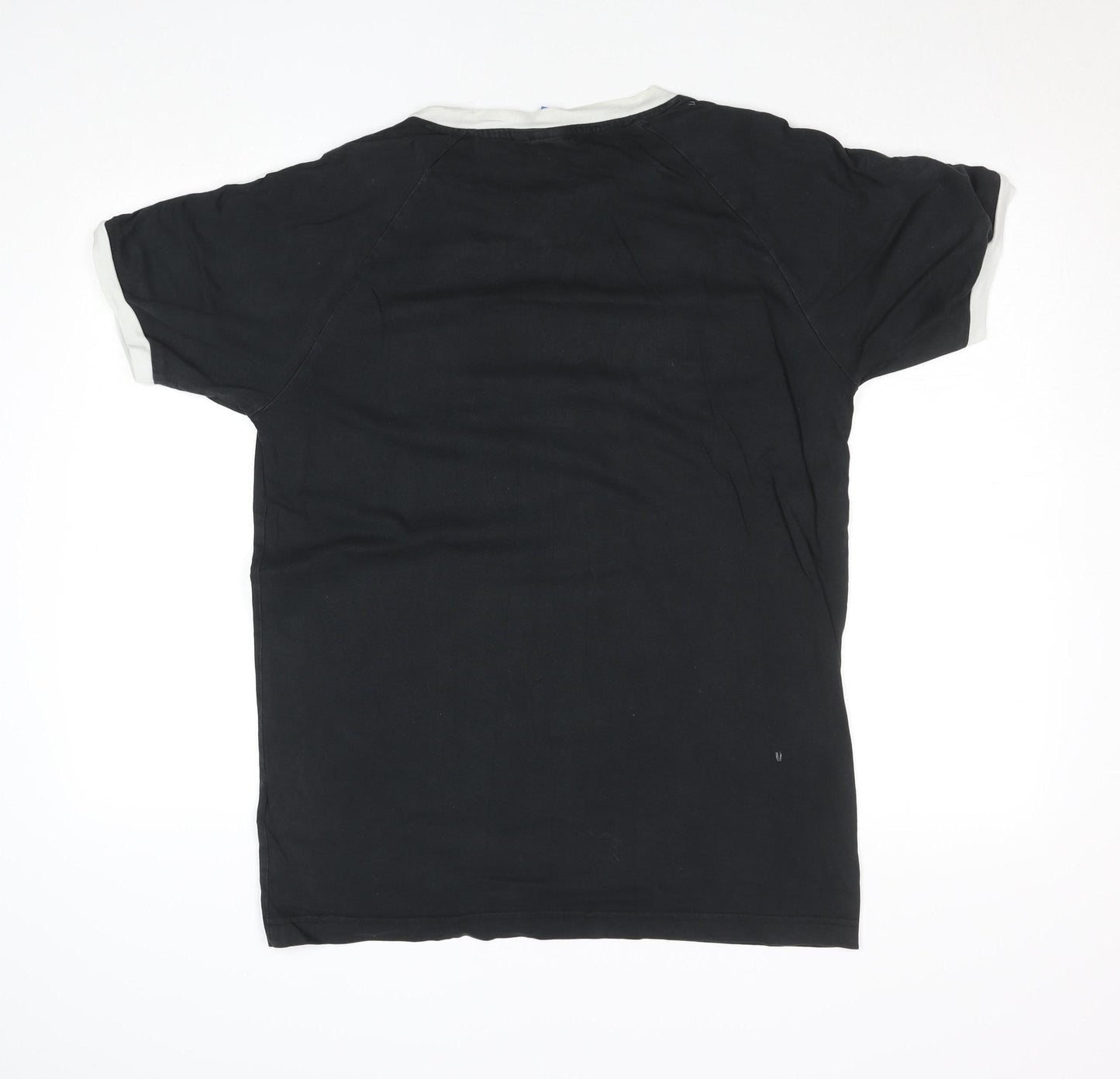 Adidas Men's Black Small Vintage Trefoil Sports T-Shirt