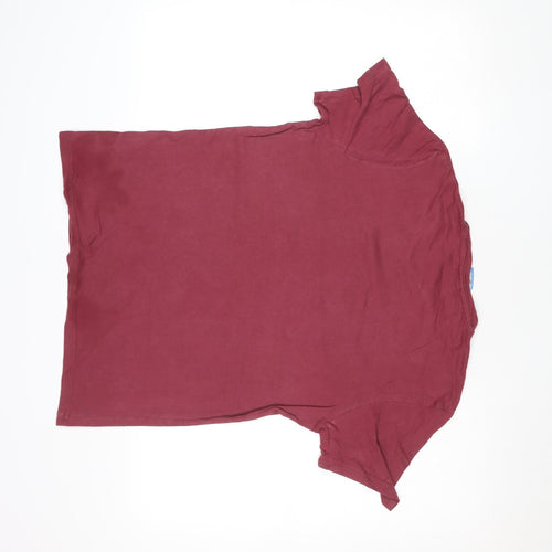 Jack & Jones Men's Red Cotton Crew Neck Short Sleeve T-Shirt Size M