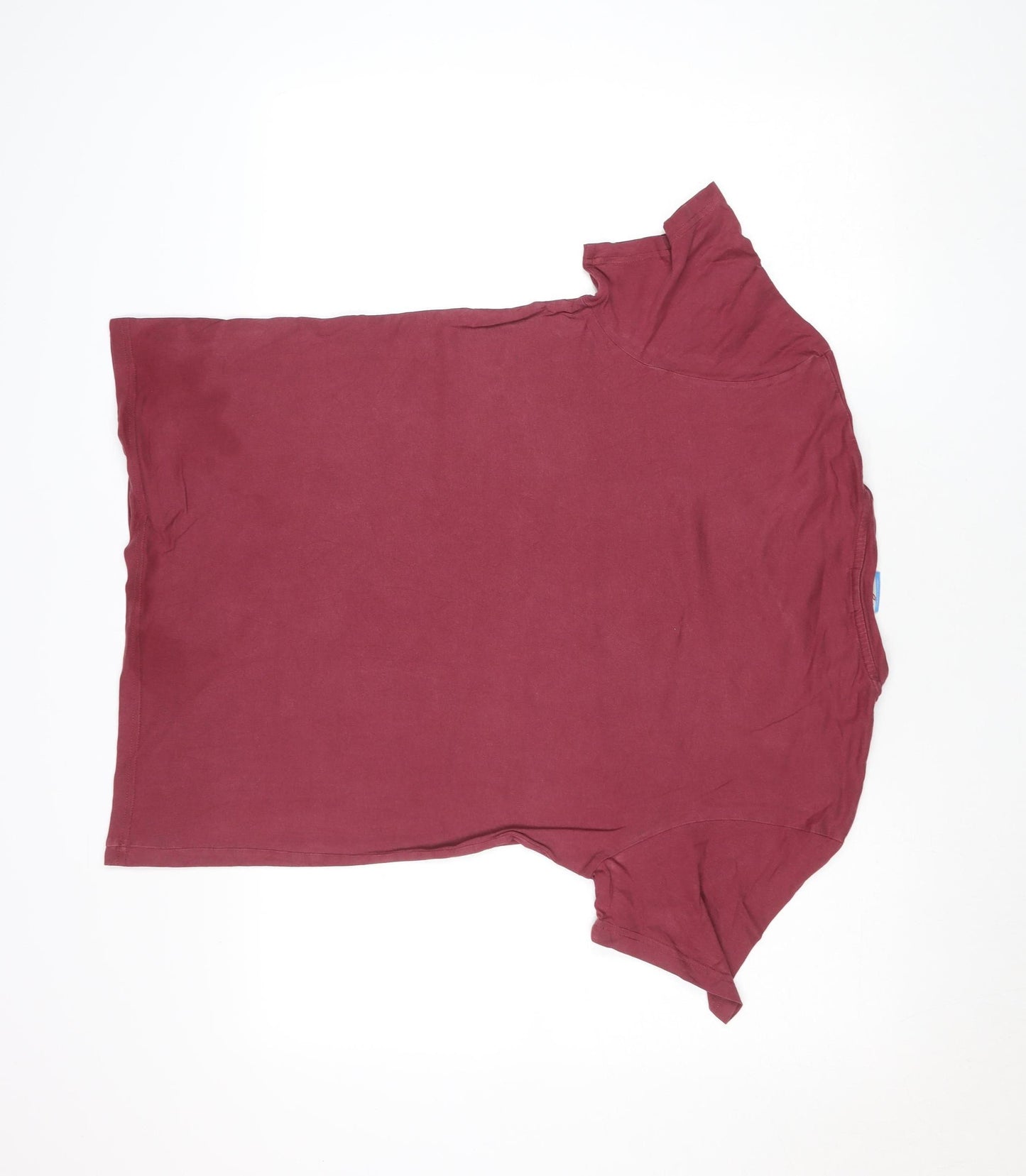 Jack & Jones Men's Red Cotton Crew Neck Short Sleeve T-Shirt Size M