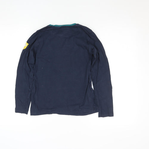 Marks and Spencer Boys Blue Harry Potter Long Sleeve Hogwarts T-Shirt 10-11 Years
