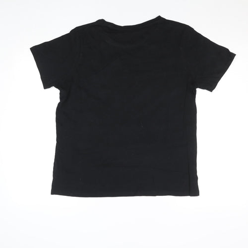 Disney Women's Black Tinker Bell Christmas Graphic T-Shirt Size 14