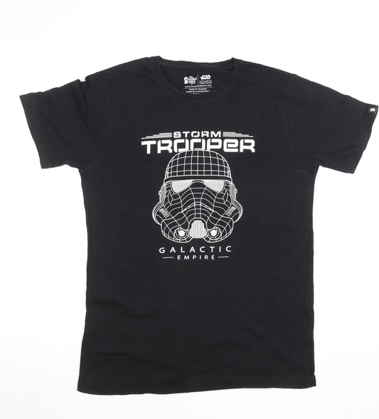 The Souled Store Star Wars Stormtrooper Black Men's M Graphic T-Shirt