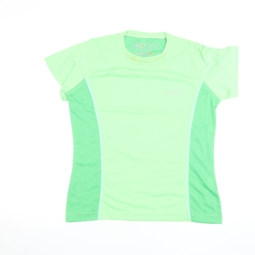 Regatta Women’s Green Adventure Tech Short Sleeve Crew Neck T-Shirt UK 12