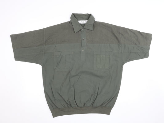 Classics by Parkland Men's Green XL Relaxed Fit Short Sleeve Polo Shirt