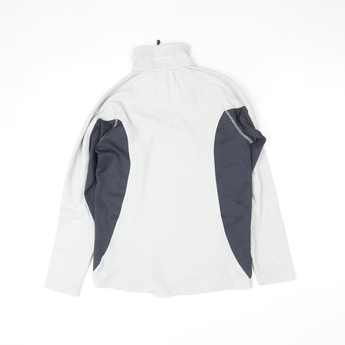 Technicals Women’s Grey 1/4 Zip Fleece Pullover Top Size 10