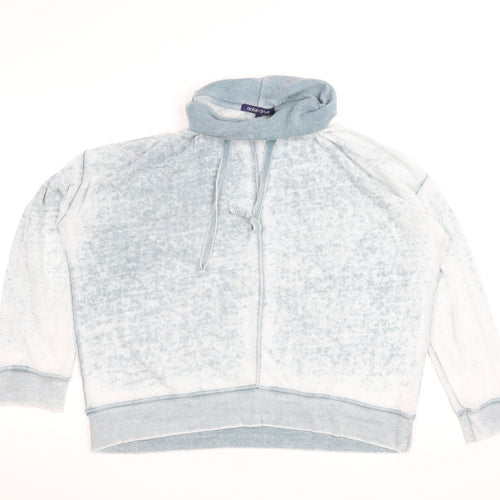 Ocean Drive Women’s Blue High Neck Long Sleeve Pullover Top L