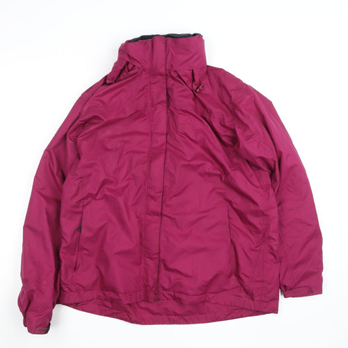 Peter Storm Women's Purple Waterproof Mid-Length Rain Jacket Size 16