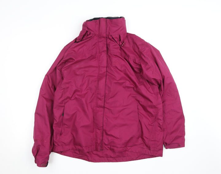 Peter Storm Women's Purple Waterproof Mid-Length Rain Jacket Size 16