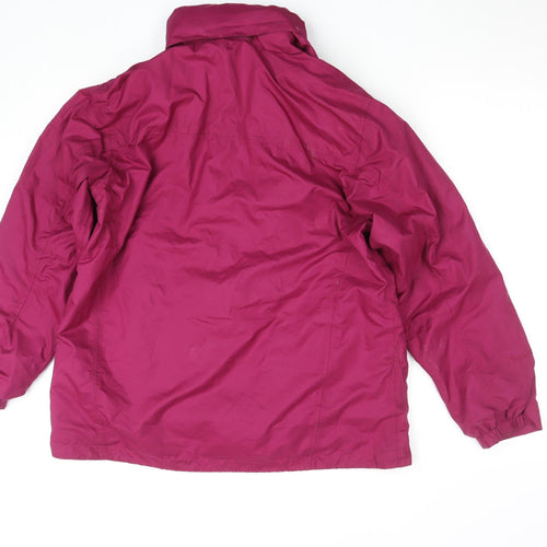 Peter Storm Women's Purple Waterproof Mid-Length Rain Jacket Size 16