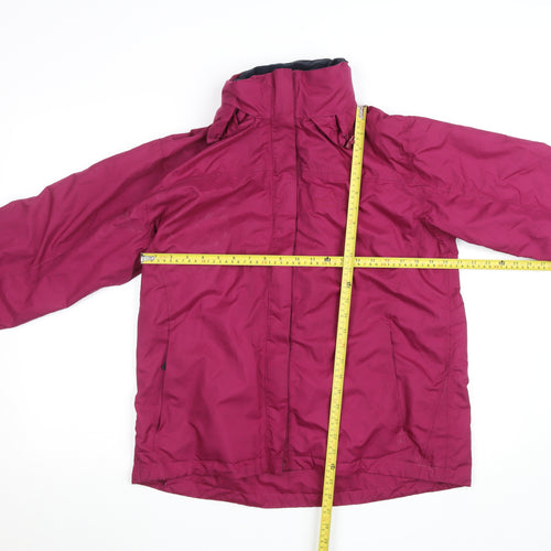 Peter Storm Women's Purple Waterproof Mid-Length Rain Jacket Size 16