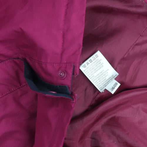 Peter Storm Women's Purple Waterproof Mid-Length Rain Jacket Size 16