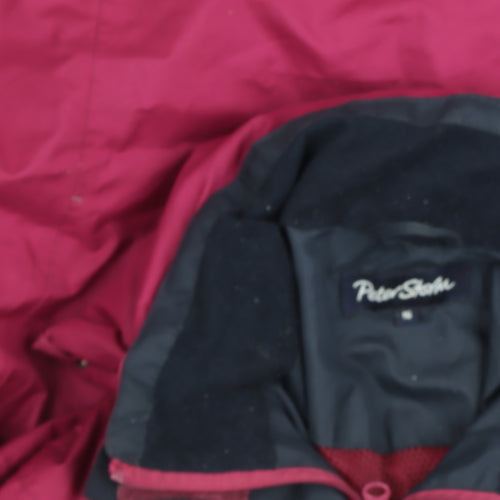 Peter Storm Women's Purple Waterproof Mid-Length Rain Jacket Size 16