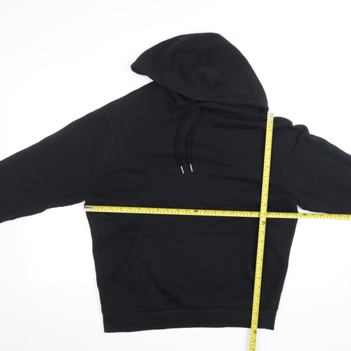 ASOS DESIGN Men's Black Pullover Hoodie S Art Graphic Fleece