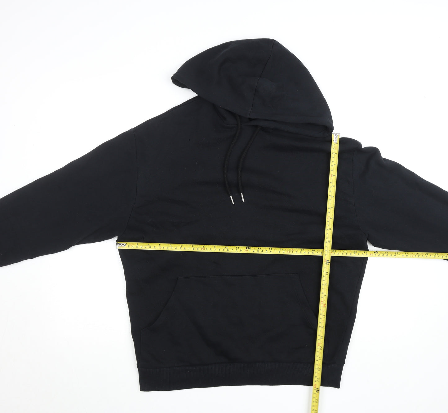 ASOS DESIGN Men's Black Pullover Hoodie S Art Graphic Fleece