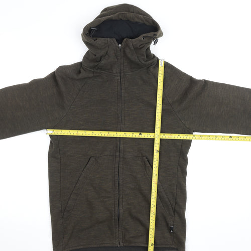 Blue Tech Men's Brown Full Zip Hoodie Size S