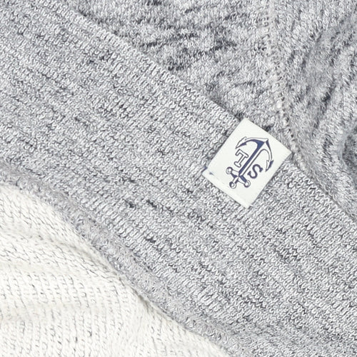 Shore Leave Men's Grey Knit Cotton Crew Neck Sweatshirt M