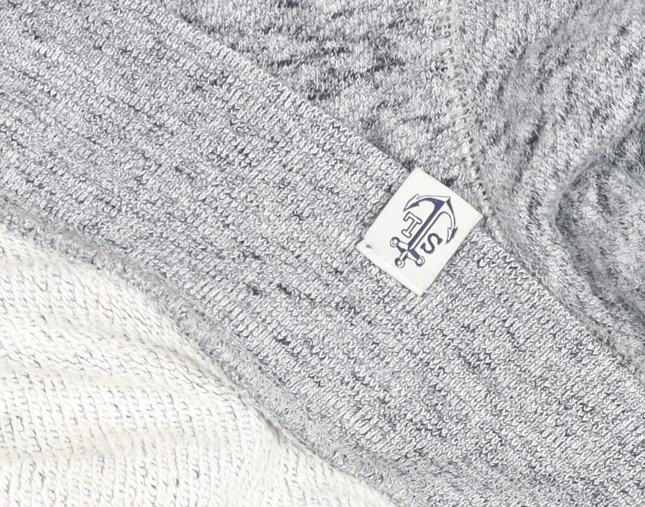 Shore Leave Men's Grey Knit Cotton Crew Neck Sweatshirt M