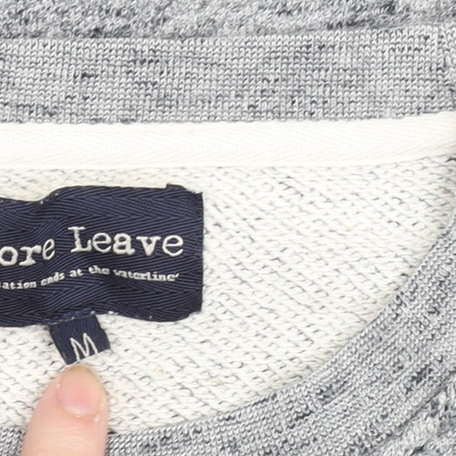 Shore Leave Men's Grey Knit Cotton Crew Neck Sweatshirt M
