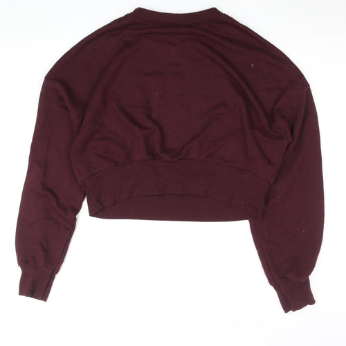 New Look 915 Teens Burgundy Detroit 85 Pullover Sweatshirt Size 14-15