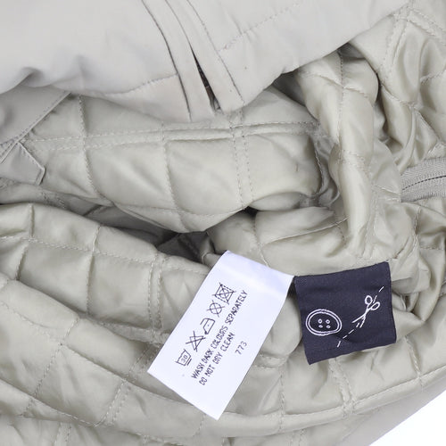 Aldon Men's Beige L Basic Polyester Full Zip Lined Jacket