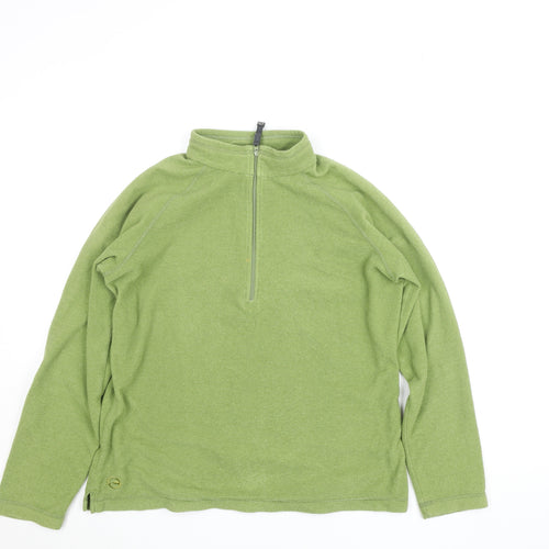 Sprayway Women Green Size 12 Fleece 1/2 Zip Lightweight Jacket