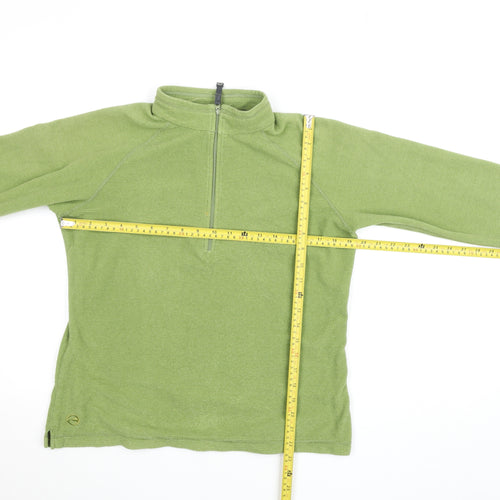 Sprayway Women Green Size 12 Fleece 1/2 Zip Lightweight Jacket
