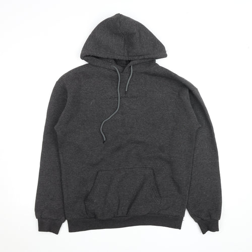 PrettyLittleThing Men's Grey Pullover Hoodie Size S Regular Fit