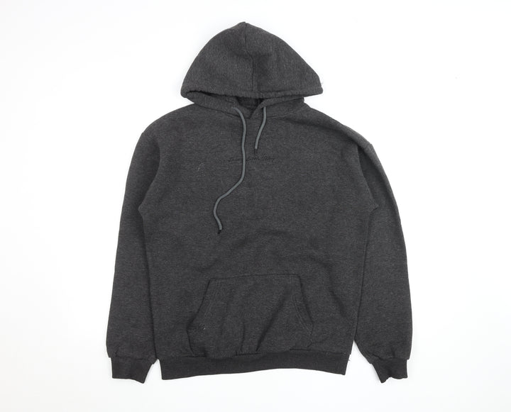 PrettyLittleThing Men's Grey Pullover Hoodie Size S Regular Fit