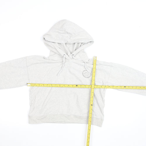 Jack Wills Womens Grey Size 6 Pullover Hoodie Sweatshirt