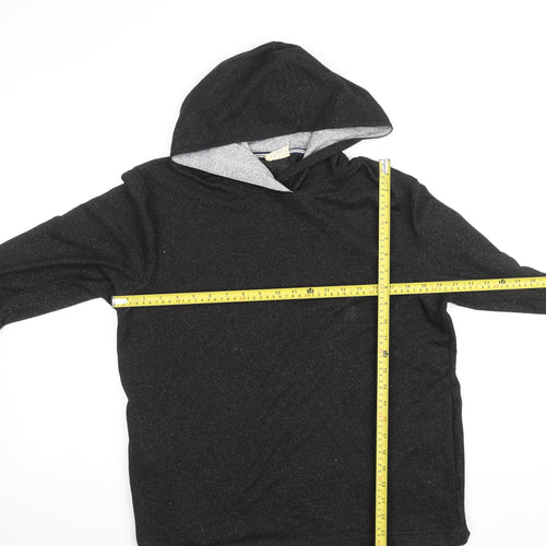 Marks and Spencer Men's Charcoal Grey Pullover Hoodie Size M