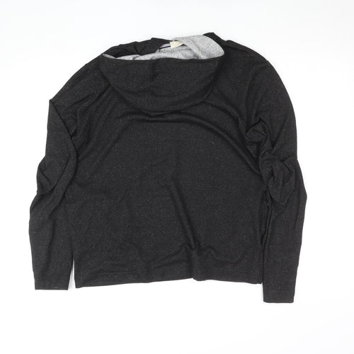 Marks and Spencer Men's Charcoal Grey Pullover Hoodie Size M