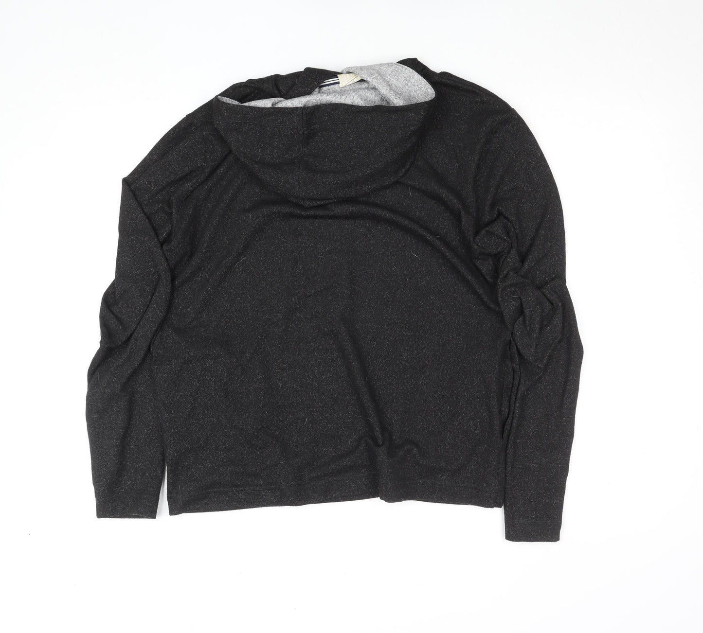 Marks and Spencer Men's Charcoal Grey Pullover Hoodie Size M