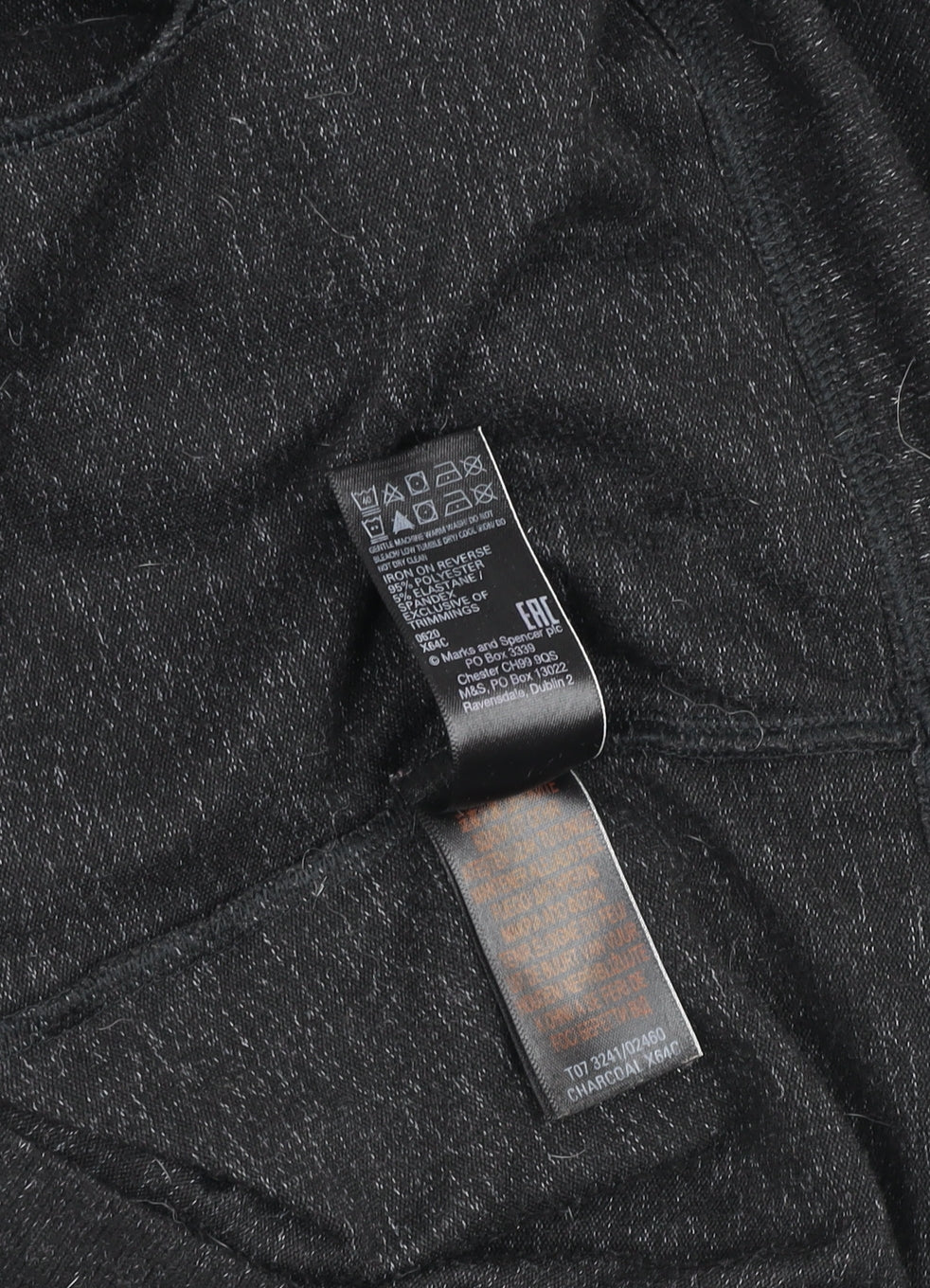 Marks and Spencer Men's Charcoal Grey Pullover Hoodie Size M