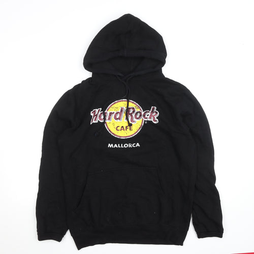 Hard Rock Mens Black L Pullover Hoodie Mallorca Logo Sweatshirt
