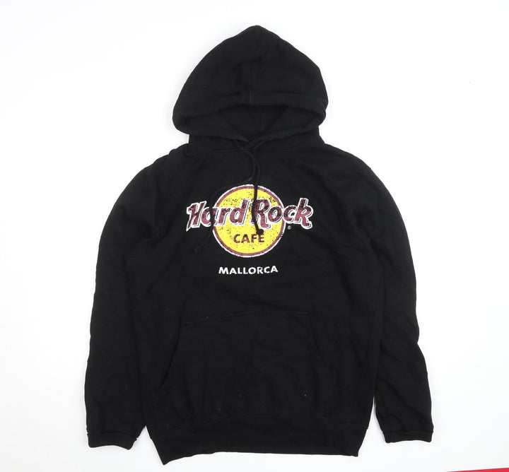 Hard Rock Mens Black L Pullover Hoodie Mallorca Logo Sweatshirt
