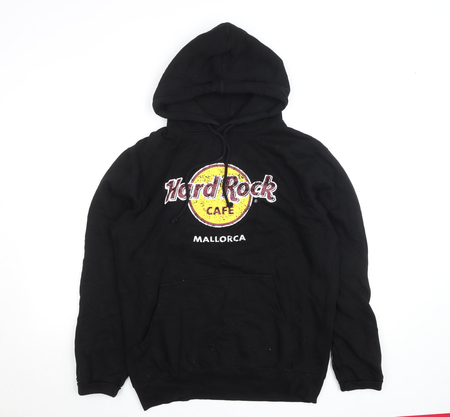 Hard Rock Mens Black L Pullover Hoodie Mallorca Logo Sweatshirt
