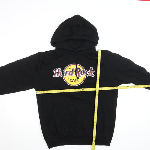 Hard Rock Mens Black L Pullover Hoodie Mallorca Logo Sweatshirt