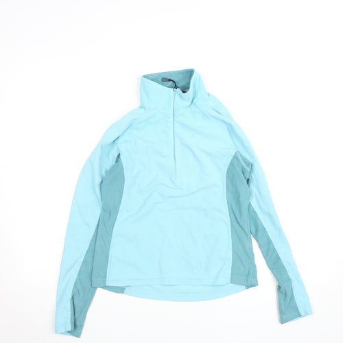 Berghaus Women Blue Size 8 1/2 Zip Fleece Pullover Sweatshirt