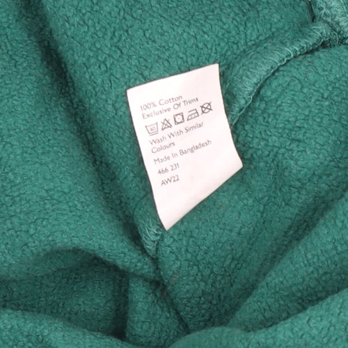 John Lewis ANYDAY Green Cotton Crew Neck Sweatshirt Women’s Small
