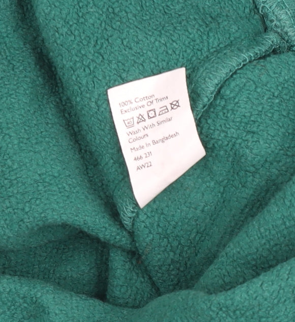 John Lewis ANYDAY Green Cotton Crew Neck Sweatshirt Women’s Small