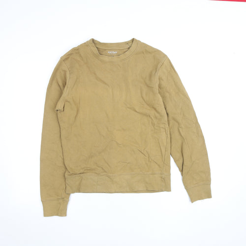 John Lewis ANYDAY Men's Beige Cotton Crew Neck Sweatshirt Size S