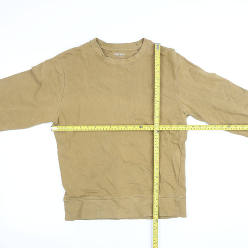 John Lewis ANYDAY Men's Beige Cotton Crew Neck Sweatshirt Size S
