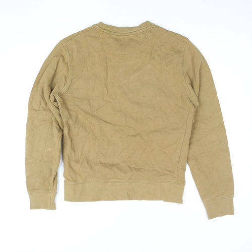John Lewis ANYDAY Men's Beige Cotton Crew Neck Sweatshirt Size S