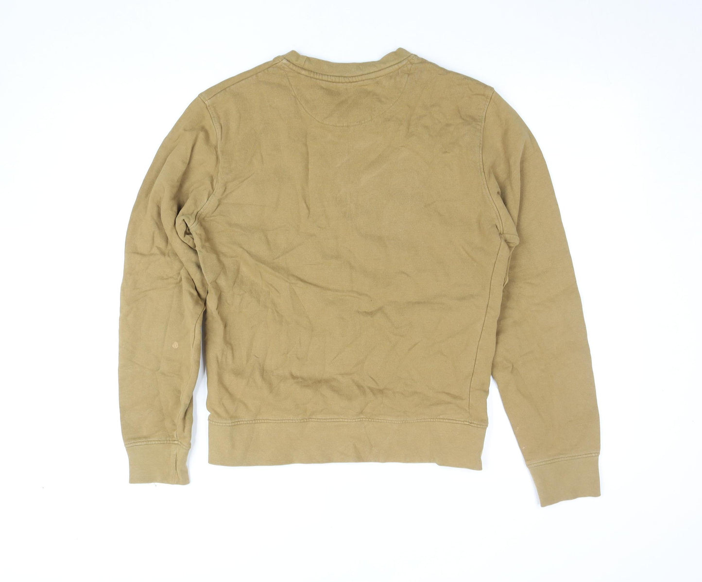John Lewis ANYDAY Men's Beige Cotton Crew Neck Sweatshirt Size S