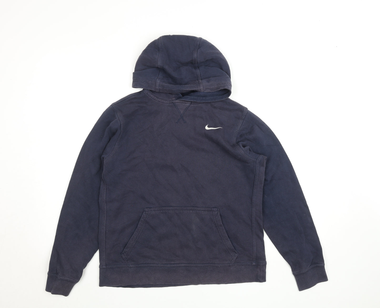 Nike Teens Blue Pullover Hoodie XL Logo Fleece Sweatshirt